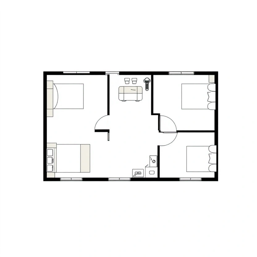Planta Tipo A - Residencial Toscana